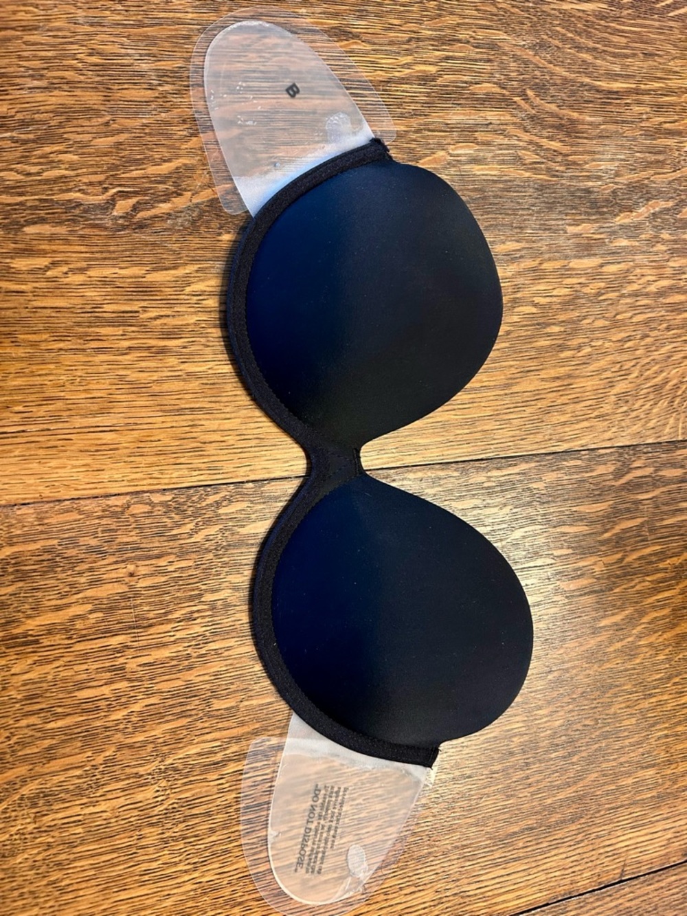 Victoria's Secret Black Backless Push-Up Bandeau
